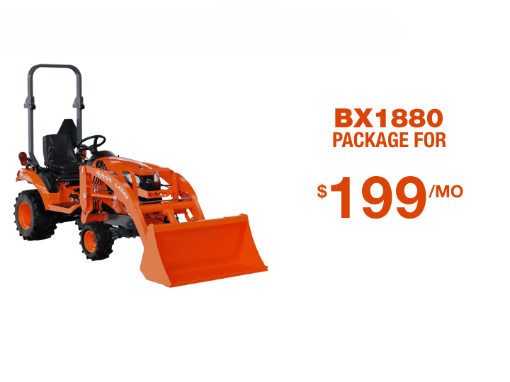Kubota BX1880 – $199/month